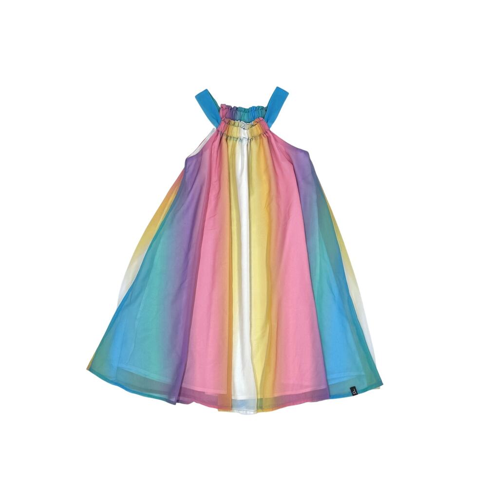 Deux par Deux Girls Chiffon Rainbow Dress